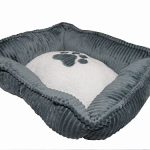 [B01B8AE5J2] wan nyan paradise 犬 猫 用 ふわっふわ スクエア 型 ベッド 丸洗い 可能 (グレー, M)