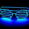 [B010VNSUY8] LED サングラス メガネ パーティー イベント クラブ 大人気に 選べる10色 標準 タイプ (青)