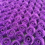[B01BA9L8O6] バラ の造花 お花 花びら 紫 パープル 手作り アクセサリー ブーケ リース 花束