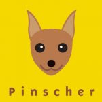 [B00ID3HC7A] うちの ピンシャー レッド 犬 ステッカー dst020-b