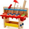 [B019LNX8ZU] RISACCA 木のおもちゃ はじめてツールボックス 組立あそび 男の子 / 大工 工具 知育 木製 玩具 (Cタイプ)