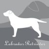[B00KCEJEXS] ラブラドール レトリバー 犬 ステッカー プレミアム シルエット グレー dst015-gray