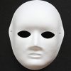 [B018ZJDOU0] 無地 お面 女性 マスク セット 10枚 から 100枚 まで コスプレ ハロウィン パーティ など (5枚)