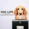 [B00Q8GZZRS] ウォールステッカー DOG LIFE Color 「ダックスフンド クリーム」